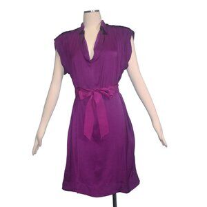 Lanvin 2011 Purple Dress with Sash Belt M